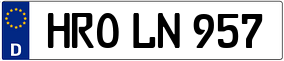 Trailer License Plate